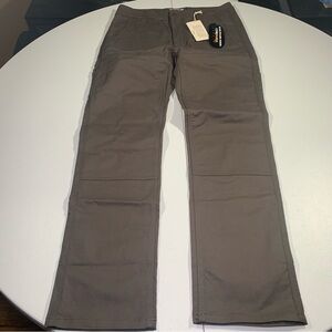 Edgevale Mens Cordura Carpenter Utility Canvas Pants Size 32X32 Tobacco NWT